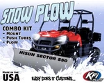 Hisun Sector 550 And 750 - Kfi Utv 60" Snow Plow Combo Kit. Fixed Price $757.85.