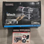 New Wench Kit !! Travler 2000 Lb Winch With Champion Remote Control. Fixed Price $99.99.