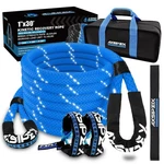 Axsipeix Kinetic Recovery Rope Kit Reflective, 1in X 30ft 48,500lbs, 35 High. Fixed Price $132.69.