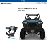 Polaris Oem Rzr 21'-25' Trail/s 900/1000 Hd 3500 Lb Steel Cable Winch-2885127. Fixed Price $534.99.