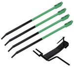 4pk Black & Green Winch Bar W/ Tie Down Ratchet Strap Winde For Flatbed Trailer. Fixed Price $124.99.