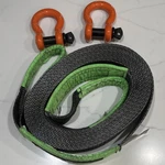 Rhino Usa 3 X 30 Recovery Tow Strap + (2) 3/4 D-ring Shackles Used. Fixed Price $45.00.