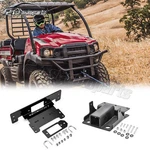Front Winch Mount+2" Rear Trailer Hitch Receiver For Kawasaki Mule Sx 2017-2026. Fixed Price $99.99.