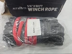 Shall 1/4"x50 Ft Synthetic Winch Rope 9500lbs Line For Atv Utv Offroad. Fixed Price $29.99.