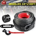 Sparkwhiz Synthetic Winch Rope Cable Kit 3/8"x100ft 26500lbs Line. Fixed Price $55.99.