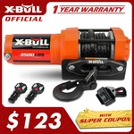 X-bull 12v 3500lbs Electric Winch Synthetic Rope Off-road Atv Utv Boat. Fixed Price $129.90.