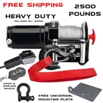 2500lb Pound Winch Kit Atv Quad Utv Sxs Muv Can Am Commander Maverick Max 1000. Fixed Price $189.99.