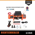 13000lb 12v Electric Winch Synthetic Cable Rope Atv Utv Off-road Front Rear. Fixed Price $356.83.