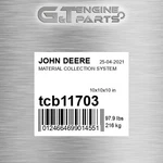 Tcb11703 Material Collection System Fits John Deere (surplus Open Box). Fixed Price $781.77.