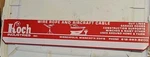 Vintage Koch Industries Wire Rope And Aircraft Cable Top Rack Sign 22 3/4" X 4". Fixed Price $39.95.