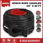X-bull 32000lbs 3/8"x 85ft Synthetic Winch Rope Black Recovery 4x4 Off-road. Fixed Price $78.90.