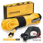 1/4" X 50' Synthetic Winch Rope Kit,11023lbs Line With Protective Yellow. Fixed Price $64.09.