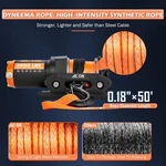 Ac-dk 12v 2000-lb. Atv/utv Electric Winch, Off-road Synthetic Rope New. Fixed Price $80.00.