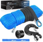 Nilight 1/4 Inch X 50 Feet Winch Rope Synthetic Line Cable Universal. Fixed Price $25.99.