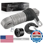 Nilight Synthetic Winch Rope Kit 3/16 Inch X 50 Feet - 6000 Lbs Cable Line With. Fixed Price $44.97.