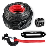 Synthetic Winch Rope Cable Kit, 3/8" X 100 Ft 26500lbs Line With .... Fixed Price $163.78.