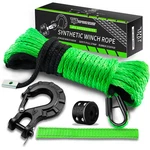 Tyt 1/4"x50' 9650lbs Synthetic Winch Rope Line Recovery Cable Atv Utv W/ Sheath. Fixed Price $41.99.