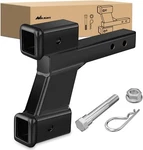 Nilight Trailer Dual Hitch Extender For 2 Inch Receiver With 6 Rise. Fixed Price $45.99.