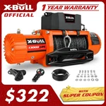 X-bull 13000lbs Electric Winch 12v Synthetic Rope Off-road 4x4 Towing Truck Jeep. Fixed Price $339.90.