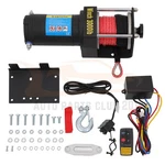 Electric Recovery Winch Towing 3000lbs Truck Trailer Suv Synthetic Rope Off Road. Fixed Price $106.47.