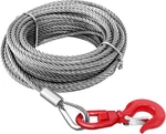 Steel Winch Cable,3/8" X 100' Wire Rope With Swivel Hook,17637 Lbs Breaking Stre. Fixed Price $121.99.