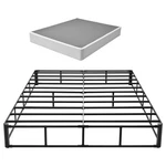 Uimoso Queen Size Bed Frame With Fabric Cover Box Spring 79.1lx 59.6w X 9.1h In. Fixed Price $94.04.
