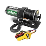 2000lb Atv Winch Electric 12v,with Synthetic Rope, Rv Waterproof Towing Winch.... Fixed Price $99.88.
