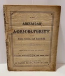 The American Agriculturalist For Farm, Garden And Household Vol. 19 1860. Fixed Price $115.00.