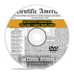 Scientific American, 570 Back Issues, 1845-1856, Science, Patents, Dvd. Fixed Price $10.98.