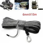 1/4"x50' 10000lbs Synthetic Winch Rope Line Recovery Cable Atv Utv 4x4 W/ Sheath. Fixed Price $12.95.