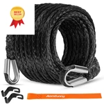 Aomifunny Synthetic Winch Rope Extension, 3/8inch X 50ft 26500 50ft, Black. Fixed Price $55.98.