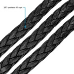 Borne Off-road Fits Bnwn-sr-38-85kbk Winch Hook For 3/8in Rope - Black. Fixed Price $286.99.