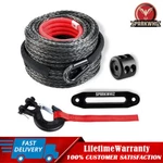 Sparkwhiz Synthetic Winch Rope Cable Kit 26500lbs 3/8"x100ft Line. Fixed Price $90.99.