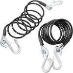 Bx88196 Coiled Safety Cable Kit With S-hook 7500 Lbs,7 Ft(84") Black Trailer S. Fixed Price $54.50.