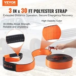 Vevor Off-road Recovery Kit, Heavy Duty Winch Kit For Atv Jeep Truck. Fixed Price $128.95.