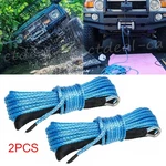 2pcs Synthetic Winch Rope Line 1/4"x50' Recovery Cable Atv Utv 4wd 4x4 W/ Sheath. Fixed Price $22.98.