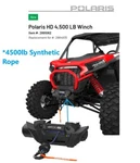 Polaris Rzr Xp/xp4 1000 Sport/premium Hd 4500lb Synthetic Rope Winch-2891062. Fixed Price $704.99.