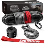 Daydoor Synthetic Winch Rope, 1/4 Inch X 50ft 10,000lbs 50ft, Gray. Fixed Price $49.65.