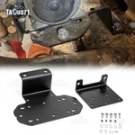 Black Steel Utv Front Bumper Winch Mount Plate Kit For Yamaha Rhino 450/660/700. Fixed Price $31.99.