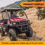 Black Hold Winch Mount Bracket For Kawasaki Mule Sx 2017+. Fixed Price $52.20.