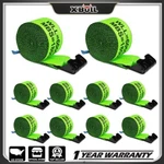 X-bull Winch Truck Straps 10 Pack 4" X 30' W/flat Hook Towing 18000lbs Green. Fixed Price $129.00.