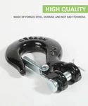 1/4 Inch Safety Chain Hooks, Clevis Slip Hook With Latch. Fixed Price $11.99.