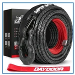 Daydoor Winch Rope Replacement With Hook, 1/2 Inch X 92ft Max 31,500lbs Gray. Fixed Price $91.84.