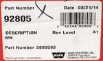 Warn Winch Kit Part Number - 2880593 For Polaris. Fixed Price $299.99.