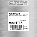 Tcb11735 Material Collection System Fits John Deere (surplus Open Box). Fixed Price $763.76.
