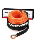 Fieryred 3/16 Winch Rope Cable,50 Ft 8500 Lbs 3/16" X 50ft W/o Hook, Orange. Fixed Price $27.76.