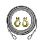 Winch Cable,towing Cable Heavy Duty,with 2 Pick 3/8" U-clamp Slide Hooks,3/8 .... Fixed Price $168.77.