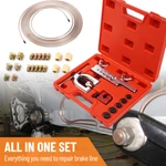 Brake Line Pipe Kit 3/16 25ft Nickel Alloy Flaring Tool W/ 20 Nuts Fittings. Fixed Price $49.99.