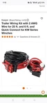 New Keeper Winch Accessory, Quick Connect Trailer Wiring Kit, 2 Awg (kwa14607). Fixed Price $265.00.