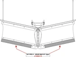 Kfi Wear Bar Wing Kit V-plow - 2 Pc.. Fixed Price $65.95.